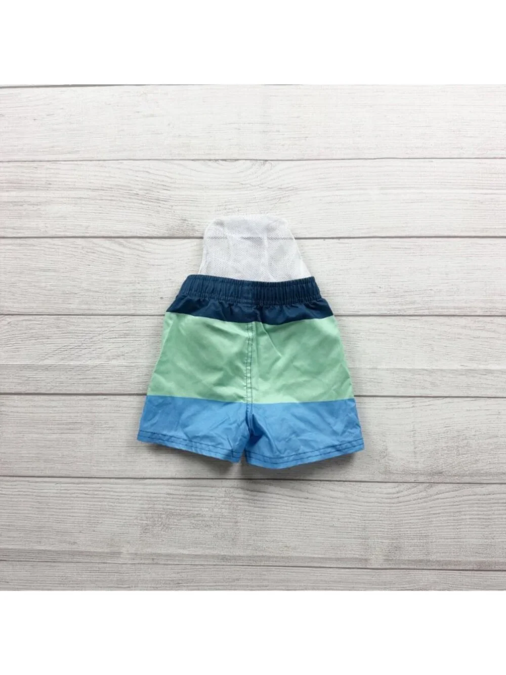 RuggedButts Baby Swim Trunks Boys Color Block Shorts 12-18 Months